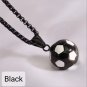 Stainless Steel Football Pendant Chain Necklace for Men Boy Jewellery Soccer HNSP