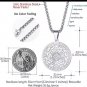 Seal of the 7 Archangels Pendant Necklace for Men Protection Stainless steel jewellery