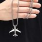 Classic design trendy unisex airplane necklace simple nightclub cute pendant