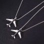 Classic design trendy unisex airplane necklace simple nightclub cute pendant