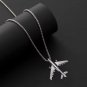 Classic design trendy unisex airplane necklace simple nightclub cute pendant