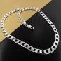 925 Sterling Silver Necklace For Men 22 Inch Classic 6mm Chain Luxury Jewellery