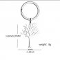 Tree of Life Pendant Necklace Titanium Keychain Versatile Punk Jewelry Present