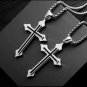 Stainless Steel Cross Pendant Necklaces Punk Hip Hop Gothic Fashion Jewellery