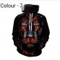 New Fashion Men Hooded 3D Printed Animal Lion Sweatshirts Casual Long sleeved Pocket
