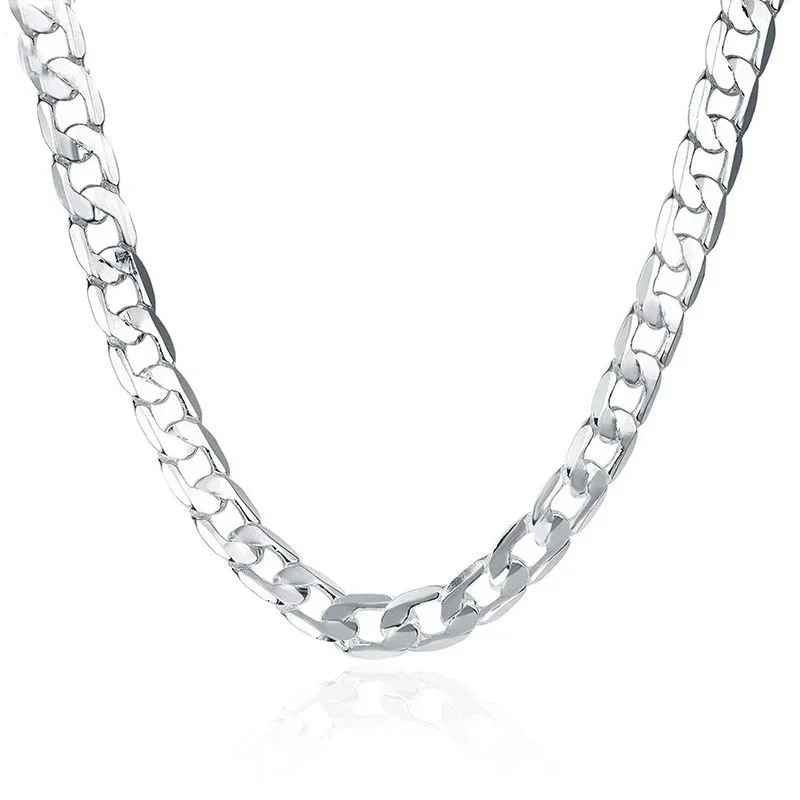 925 Sterling Silver Necklace For Men 22 Inch Classic 6MM Chain Luxury Jewellery