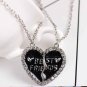 BFF Letter Heart Necklace Men Women Fashion Best Friend Metal Pendant jewellery