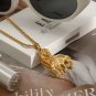 Youthway Unique 18K Gold Plated Lion Pendant Necklace Anti Allergic Jewellery