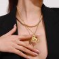 Youthway Unique 18K Gold Plated Lion Pendant Necklace Anti Allergic Jewellery