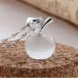 Women Opal Apple Pendant Neckless Chain Jewellery Valentine and wedding gift