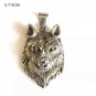 Tibetan Silver Norse Viking Wolf Head Handmade Pendants Necklace Jewelry DIY