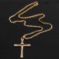 Fast,Furios Celebrity Vin Diesel Item Men Cross Pendant Jesus Crystal Necklace