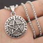 Vintage Five Point Star Viking Rune Pendant Necklace Fashion Hip Hop Jewelry