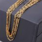 Exquisite Fashion 18K Gold Filled chain Necklace Size 16-30 Inch Jewelry