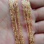 Exquisite Fashion 18K Gold Filled chain Necklace Size 16-30 Inch Jewelry
