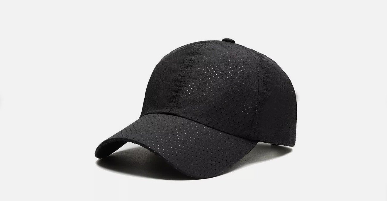 1 pcs Black Color Breathable Adjustable Snack Back Trucker Hat Thin Cap For Men women