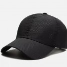 1 pcs Black Color Breathable Adjustable Snack Back Trucker Hat Thin Cap For Men women