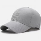 1 pcs Gray Color Breathable Adjustable Snack Back Trucker Hat Thin Cap For Men women