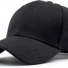 1 pcs Black Color Plain Blank Solid Adjustable Baseball Cap Hats