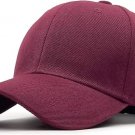 1 pcs Burgundy Color Plain Blank Solid Adjustable Baseball Cap Hats