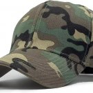 1 pcs Camo Color Plain Blank Solid Adjustable Baseball Cap Hats