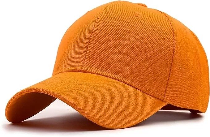 1 pcs Orange Color Plain Blank Solid Adjustable Baseball Cap Hats