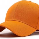 1 pcs Orange Color Plain Blank Solid Adjustable Baseball Cap Hats