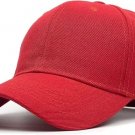 1 pcs Red Color Plain Blank Solid Adjustable Baseball Cap Hats