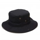 1 pcs Black Color Unisex Summer Bucket Boonie Cool Hat Sun Visor Brim Cap Outdoor Fishing Hat