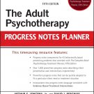 The Adult Psychotherapy Progress Notes Planner, 5th Edition