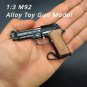Alloy Toy Gun Exquisite Metal Keychain Look Fake Gun Fidget Toy Gift