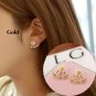 Trendy Flower Stud Earrings - Korean Style Zircon Earrings for Women