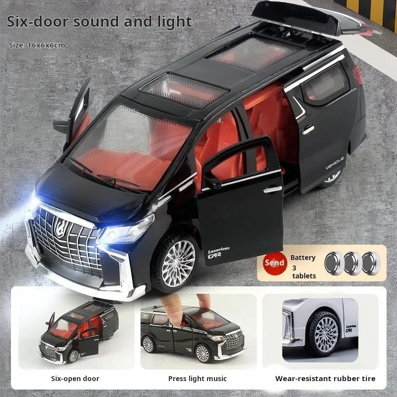 1:32 Diecast Pull-Back Toy Car with Lights & Sounds - Kids Gift