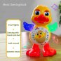 Electric Dancing Duck Toy - Lights, Music, & Body Shake, Kids Gift