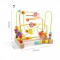 Wooden Roller Coaster Bead Maze L- Montessori Toy for Toddlers 1-3 Years