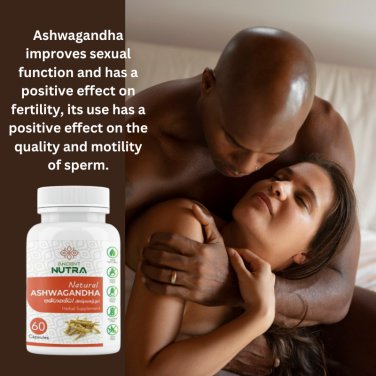 NATURAL ASHWAGANDHA HIGH CONCENTRATION ROOT EXTRACT 60 CAPSULES