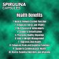 Spirulina Super Food Chlorella Vegan 600mg 60 Capsules Energy & Immune Booster