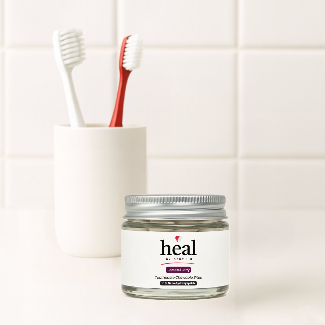 HEAL- Compact Toothpaste Chewable Bites-Beautiful Berry