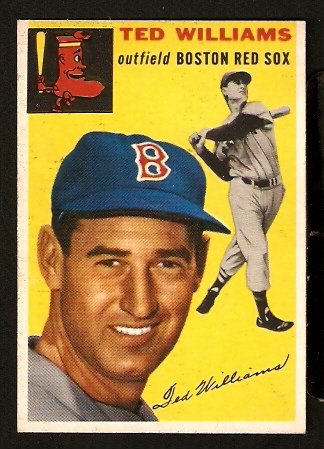 BOSTON RED SOX TED WILLIAMS 1954 TOPPS # 250