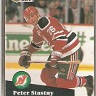 NEW JERSEY DEVILS PETER STASTNY 1991 PRO SET # 143 NEW JERSEY DEVILS PETER STASTNY 1991 PRO SET # 143
