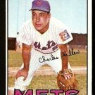 NEW YORK METS CHUCK HILLER 1967 TOPPS # 198 EX