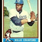 LOS ANGELES DODGERS WILLIE CRAWFORD 1976 TOPPS # 76 EM LOS ANGELES DODGERS WILLIE CRAWFORD 1976 TOPPS # 76 EM