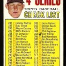 MINNESOTA TWINS JIM KAAT 4TH SERIES CHECKLIST 1967 TOPPS BASEBALL CARD # 278 PARTIALLY MARKED