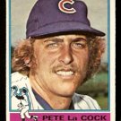 CHICAGO CUBS PETE La COCK 1976 TOPPS # 101 VG
