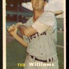 BOSTON RED SOX TED WILLIAMS 1957 TOPPS # 1 EM+