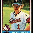 MINNESOTA TWINS JERRY TERRELL 1976 TOPPS BASEBALL CARD # 159 VG/EX MINNESOTA TWINS JERRY TERRELL 1976 TOPPS BASEBALL CARD # 159 VG/EX