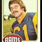 LOS ANGELES RAMS RICH SAUL RC ROOKIE CARD 1976 TOPPS FOOTBALL CARD # 77