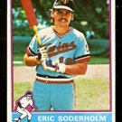 MINNESOTA TWINS ERIC SODERHOLM 1976 TOPPS BASEBALL CARD # 214 VG/EX MINNESOTA TWINS ERIC SODERHOLM 1976 TOPPS BASEBALL CARD # 214 VG/EX