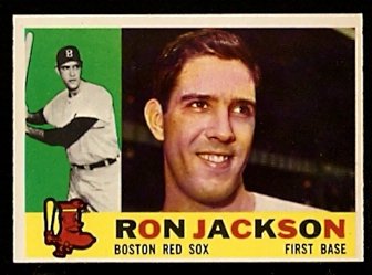 Boston Red Sox Ron Jackson 1960 Topps Baseball Card # 426 nr mt