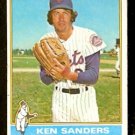 NEW YORK METS KEN SANDERS 1976 TOPPS BASEBALL CARD # 291 VG